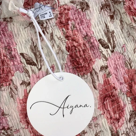 FLORAL MIDI BODYCON SHIRRED DRESS RUNWAYSCOUT - Picture 5 of 6